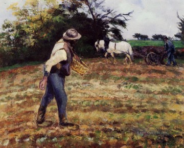  1875 Galerie - der Sämann Montfoucault 1875 Camille Pissarro